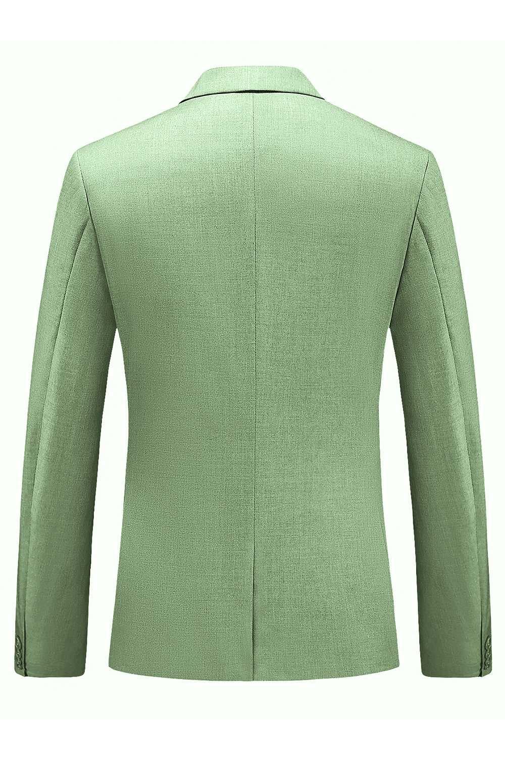 Solapa con muescas verde claro 3 piezas Trajes formales para hombre