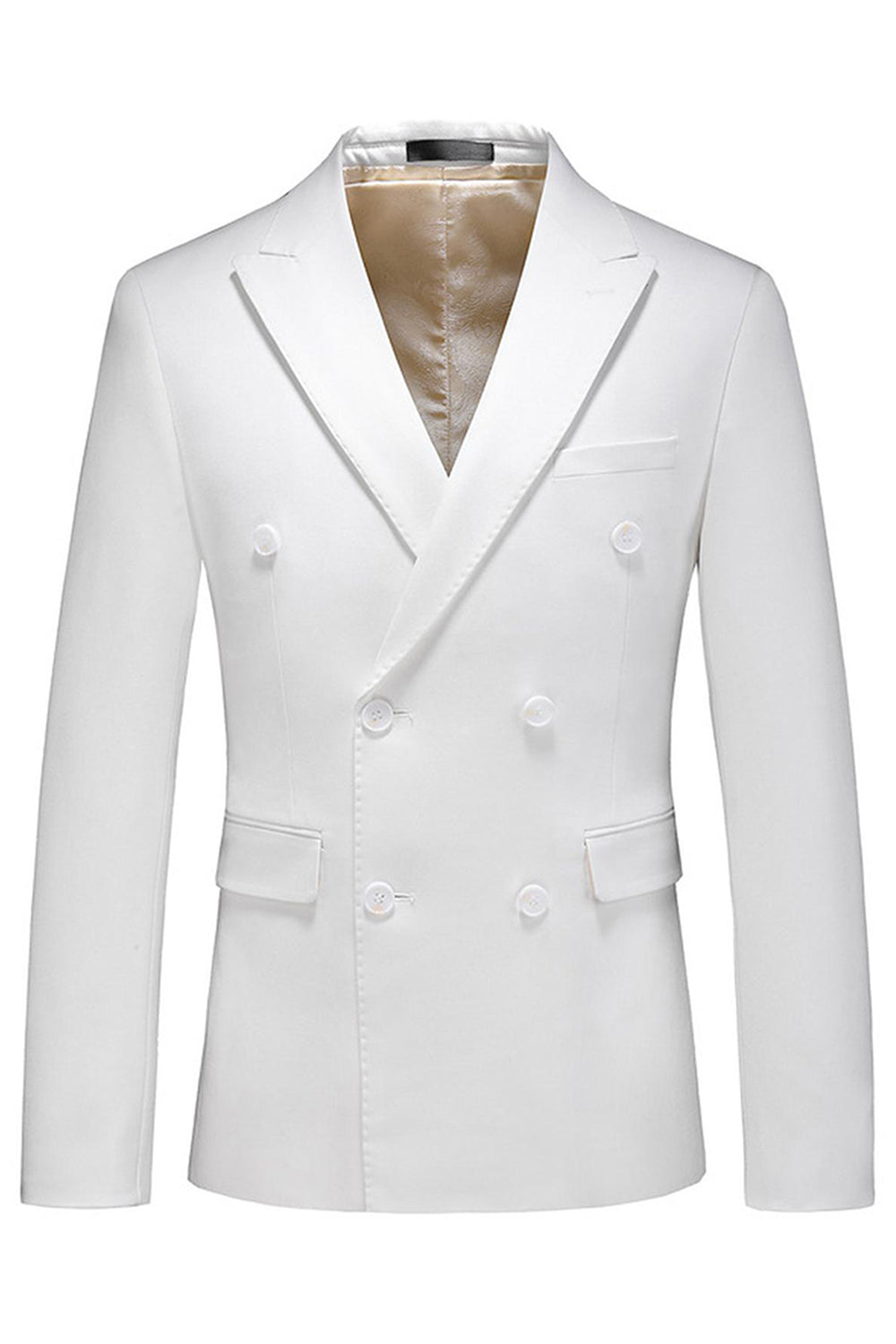 Solapa de pico negro 3 piezas Trajes de fiesta de satén para hombre