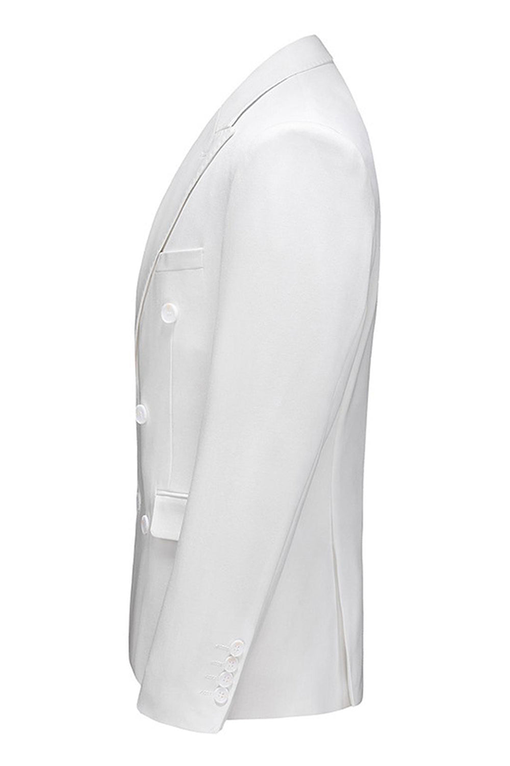 Solapa de pico negro 3 piezas Trajes de fiesta de satén para hombre