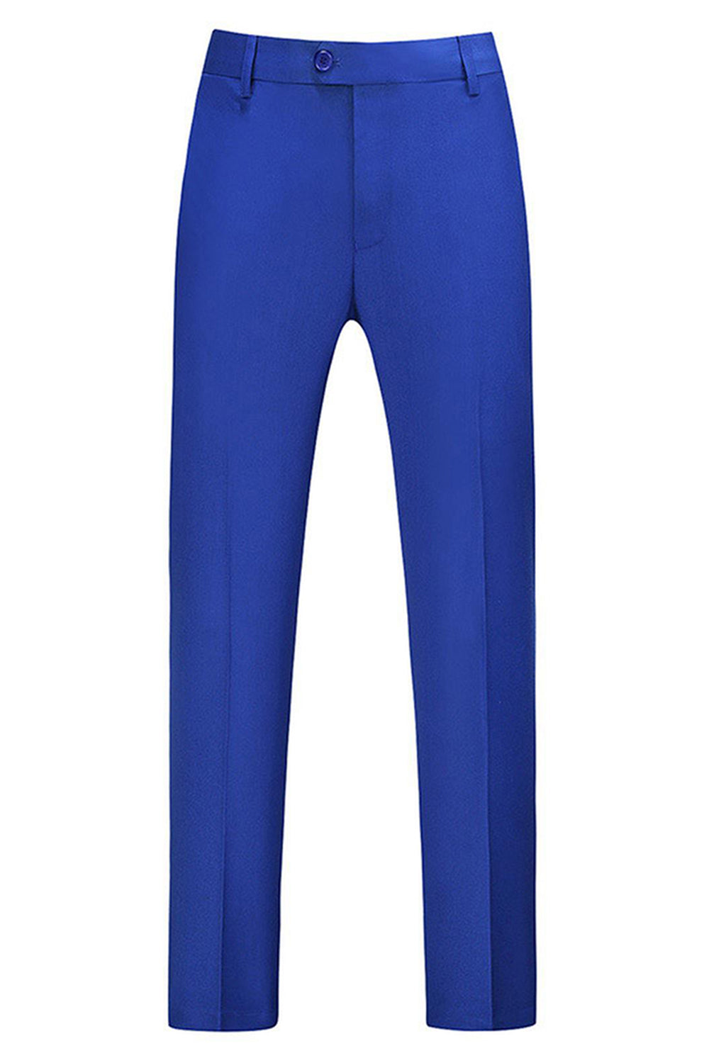 Solapa de muesca azul Trajes de fiesta de jacquard de 3 piezas para hombre