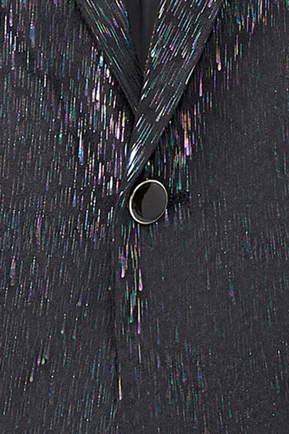 Traje de Graduación para Hombre de 2 Piezas con Solapa con Muescas Negras Brillantes con Flor 3D