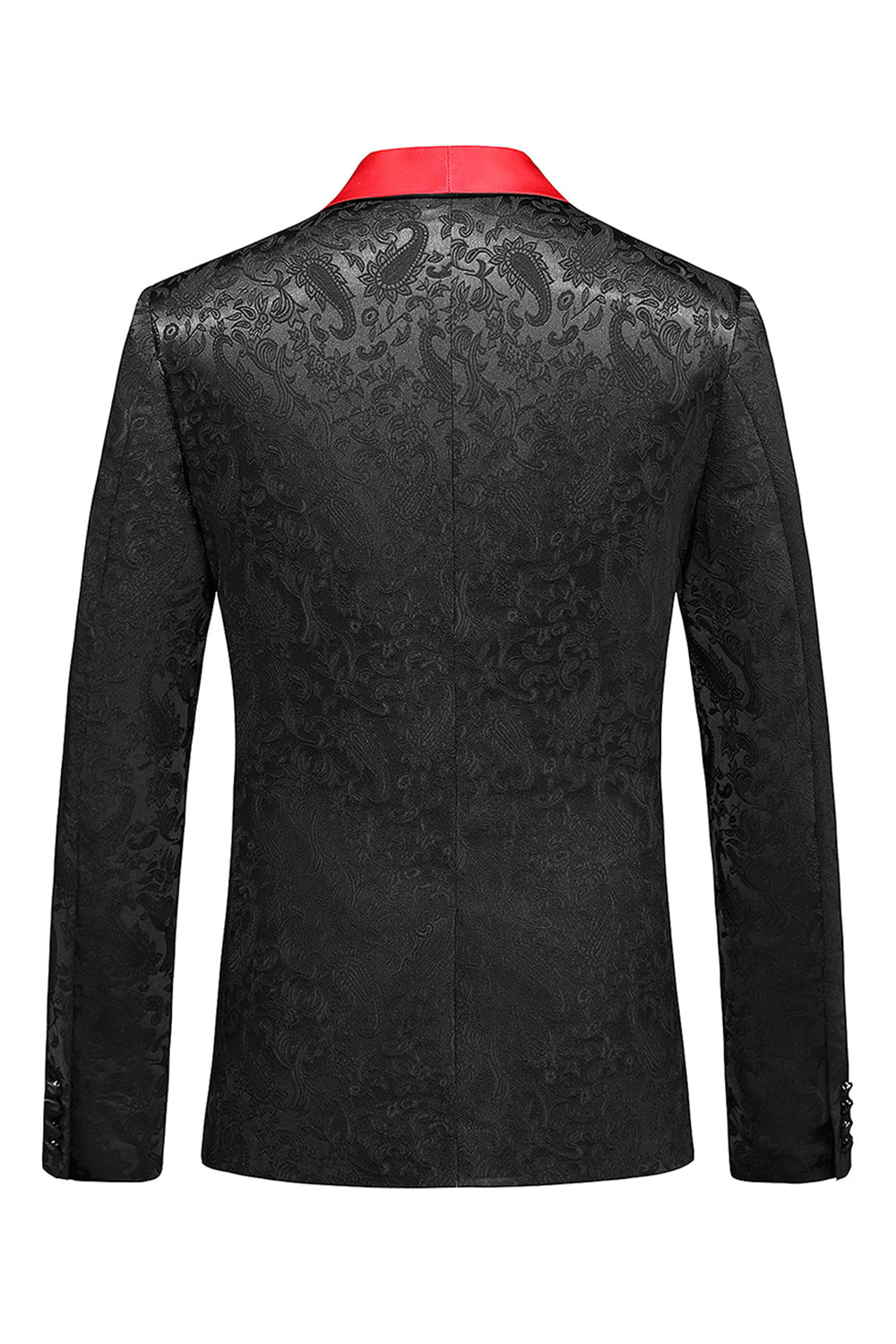 Trajes de fiesta para hombres de 2 piezas con solapa de chal negro