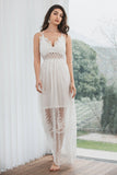 Tirantes finos Encaje Vestido Blanco