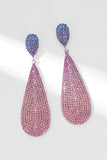 Accesorios con incrustaciones de diamantes brillantes Pendientes de lujo