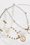 Collar Boho de Cuentas Blancas