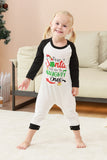Conjunto de pijama Papá Noel estampado Papá Noel negro y rojo