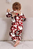 Conjunto de pijama familiar Burgundy Bear