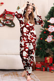 Conjunto de pijama familiar Burgundy Bear