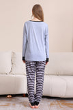 Conjunto de pijama familiar gris Happy Halloween