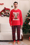 Conjunto de pijama a juego familiar de Navidad a cuadros rojos