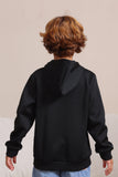 Sudaderas familiares de Halloween con capucha Black Skeleton