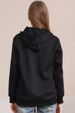 Sudaderas familiares de Halloween con capucha Black Skeleton
