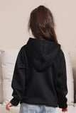 Sudaderas familiares de Halloween con capucha Black Devil Pumpkin Print