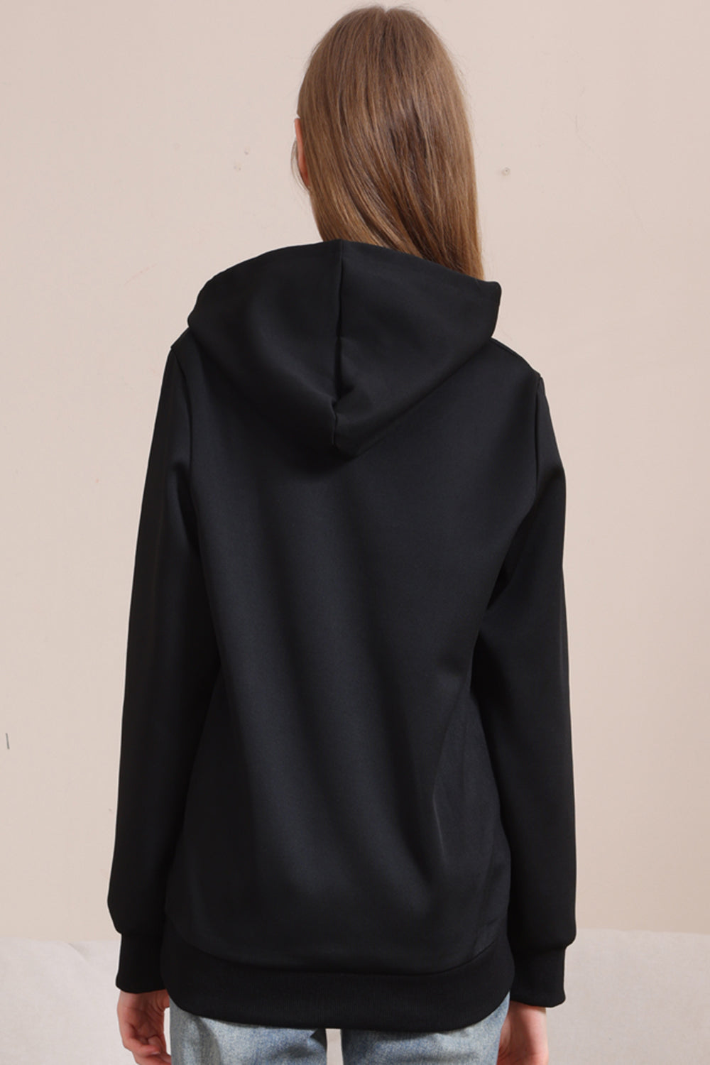 Sudaderas familiares de Halloween con capucha Black Devil Pumpkin Print