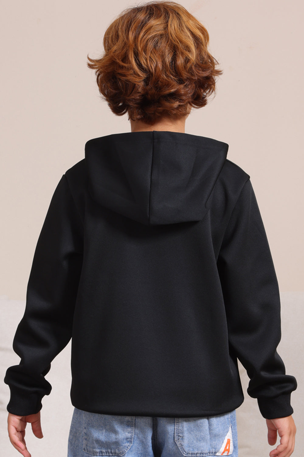 Sudaderas familiares de Halloween con capucha Black Devil Pumpkin Print