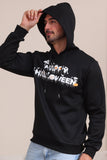 Sudaderas familiares con capucha con estampado de texto de Halloween negro