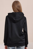 Sudaderas familiares con capucha con estampado de texto de Halloween negro