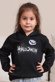 Sudadera con capucha de disfraz familiar de Halloween negro