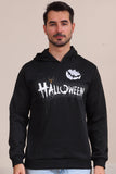 Sudadera con capucha de disfraz familiar de Halloween negro