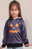 Disfraz familiar con capucha gris de Halloween Pumpkin Pattern