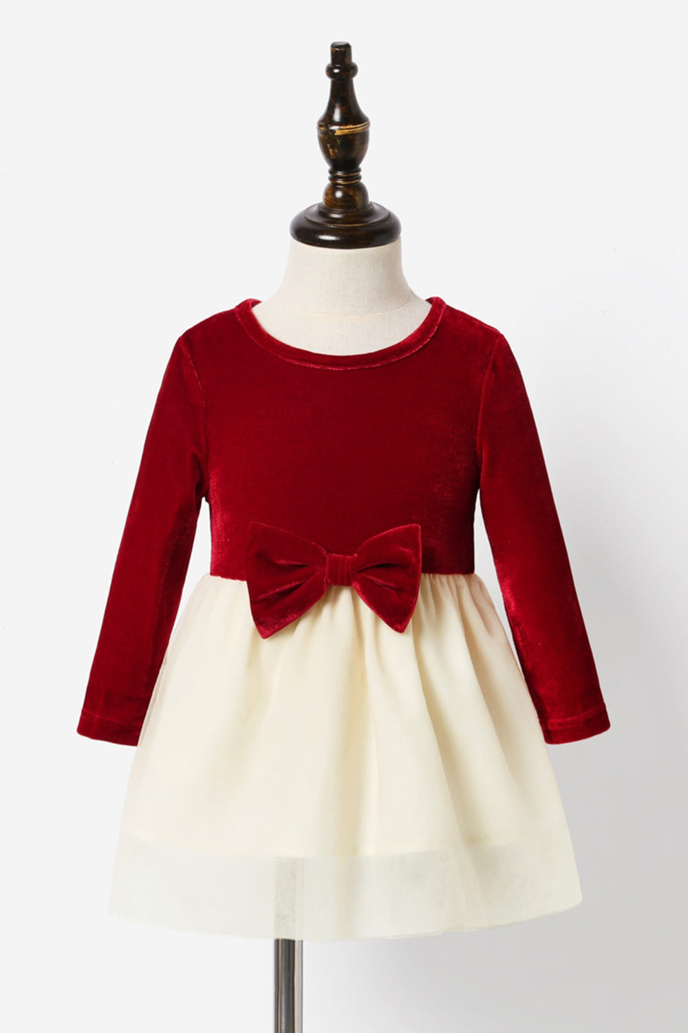 Trajes de manga larga a cuadros rojos para fiestas a juego para la familia