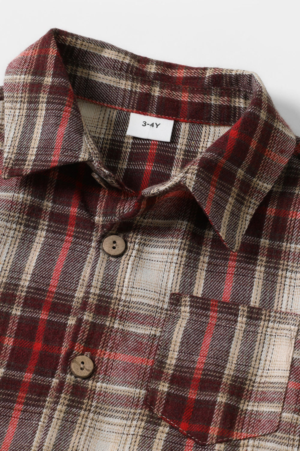 Trajes de manga larga a cuadros rojos para fiestas a juego para la familia