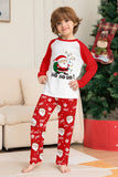 Pijamas de Navidad a juego con estampado de Santa Claus rojo