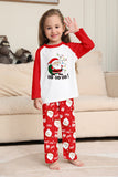 Pijamas de Navidad a juego con estampado de Santa Claus rojo