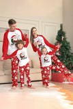 Pijamas de Navidad a juego con estampado de Santa Claus rojo
