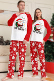 Pijamas de Navidad a juego con estampado de Santa Claus rojo