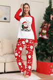 Pijamas de Navidad a juego con estampado de Santa Claus rojo
