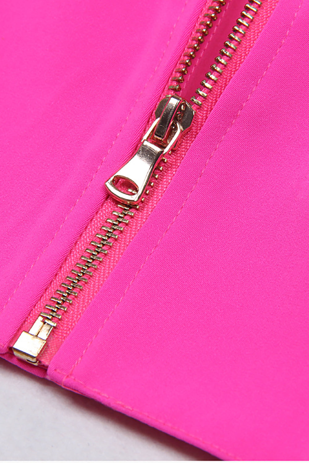 Fucsia 3 Piezas Doble Botonadura Mujer Trajes De Fiesta