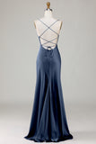 Vestido de Dama de Honor Eucalipto Tirantes de Espagueti