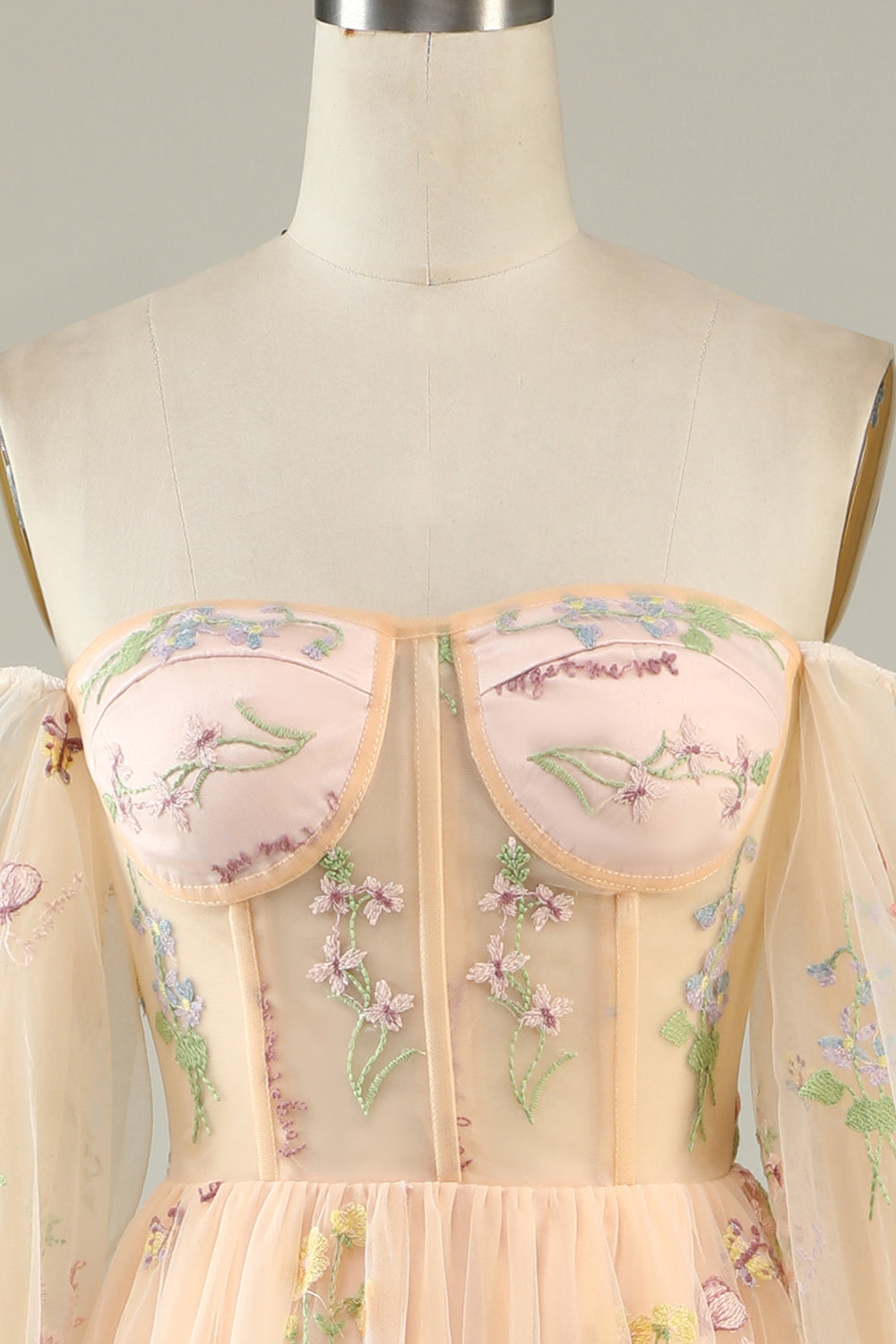 Verde Fuera del Hombro Vestido de Fiesta