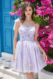 Vestido Corto de Cóctel Negro Escote A