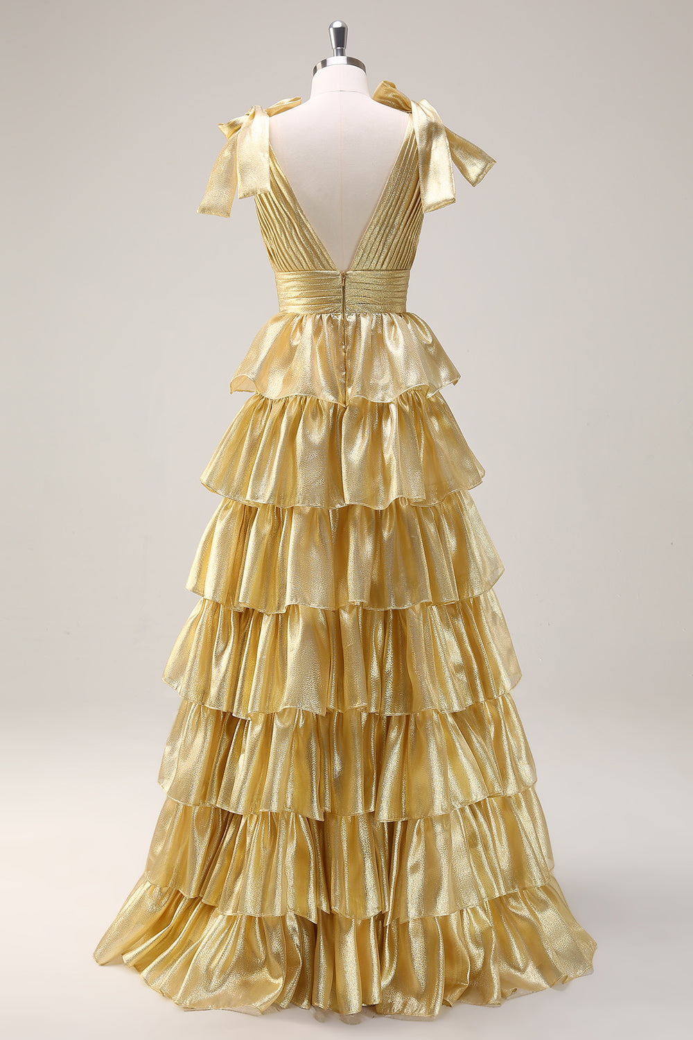 Vestido de fiesta fucsia fucsia con escote en V de línea A de princesa con abertura