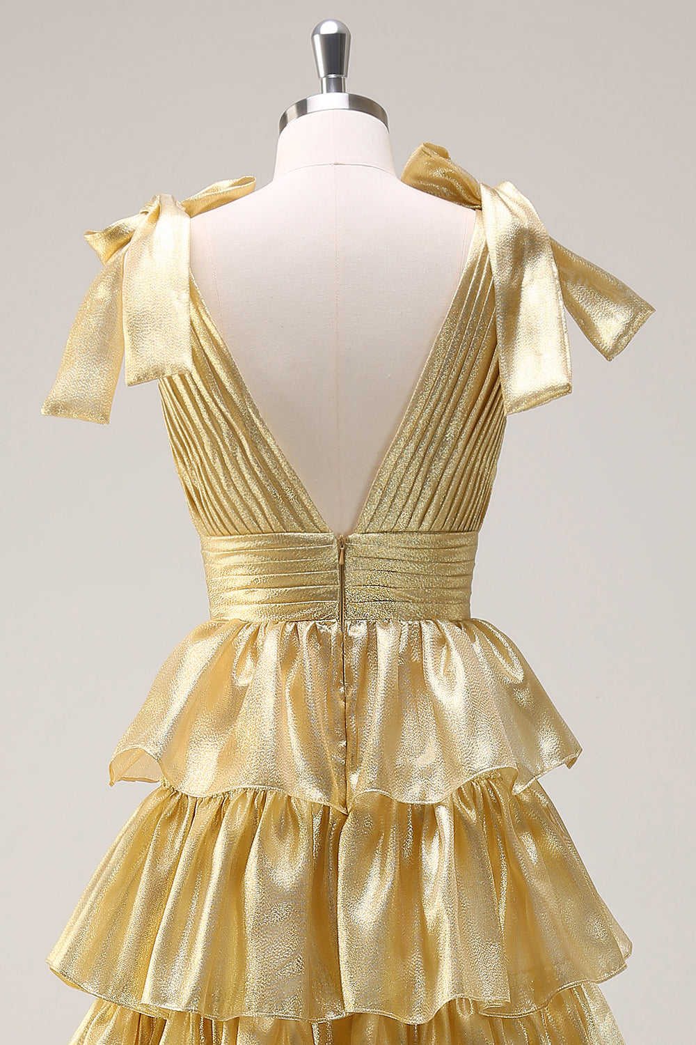 Vestido de fiesta fucsia fucsia con escote en V de línea A de princesa con abertura