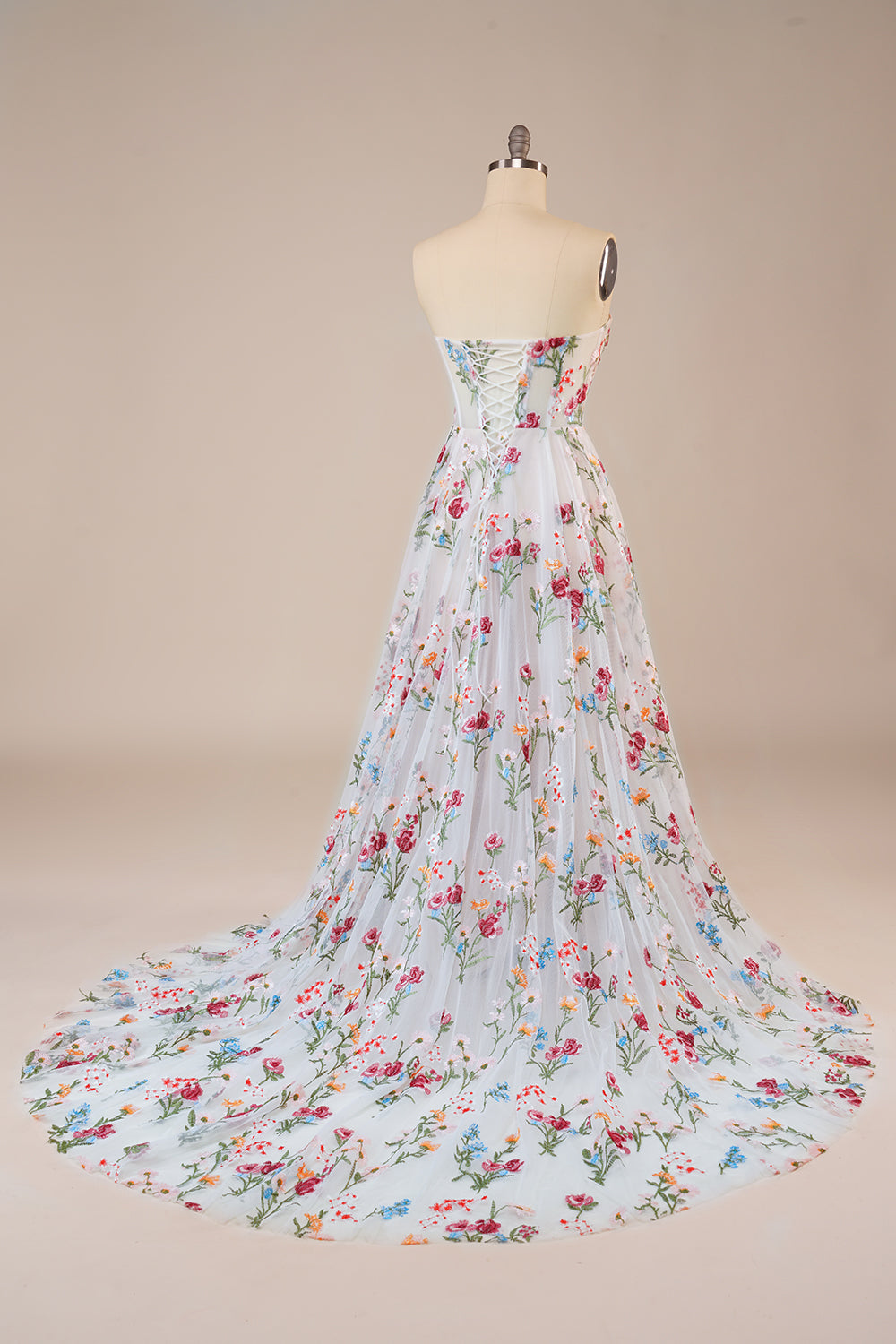 Tul Sin Tirantes Marfil Vestido de Novia