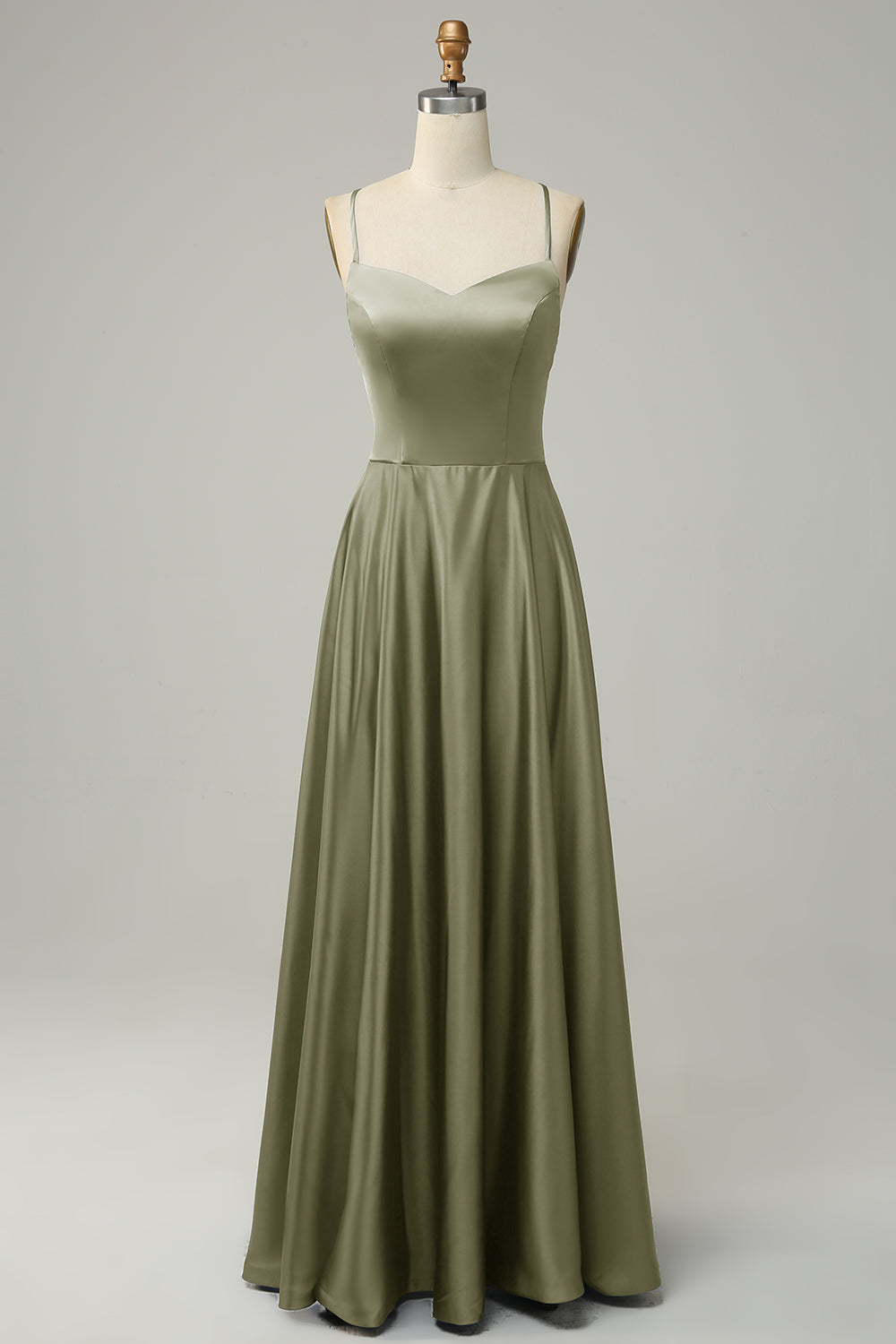 Rosa del Desierto Halter A Línea Vestido de Dama de Honor