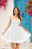 Corsé Blanco Desmontable Mangas Largas Vestidito Blanco