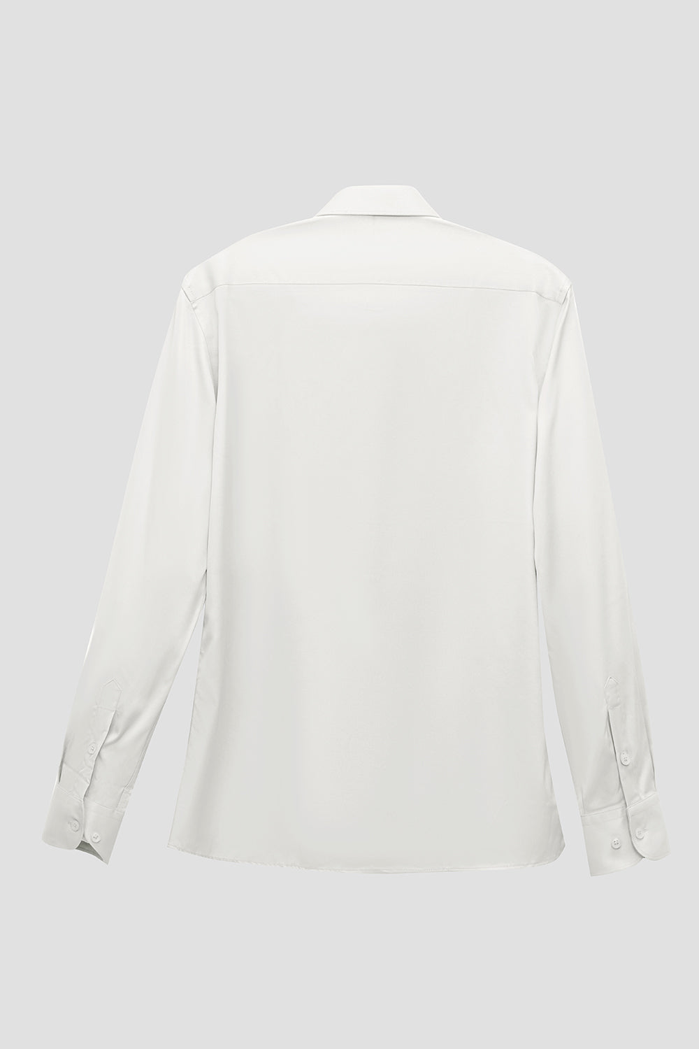 Camisa blanca de manga larga para hombres