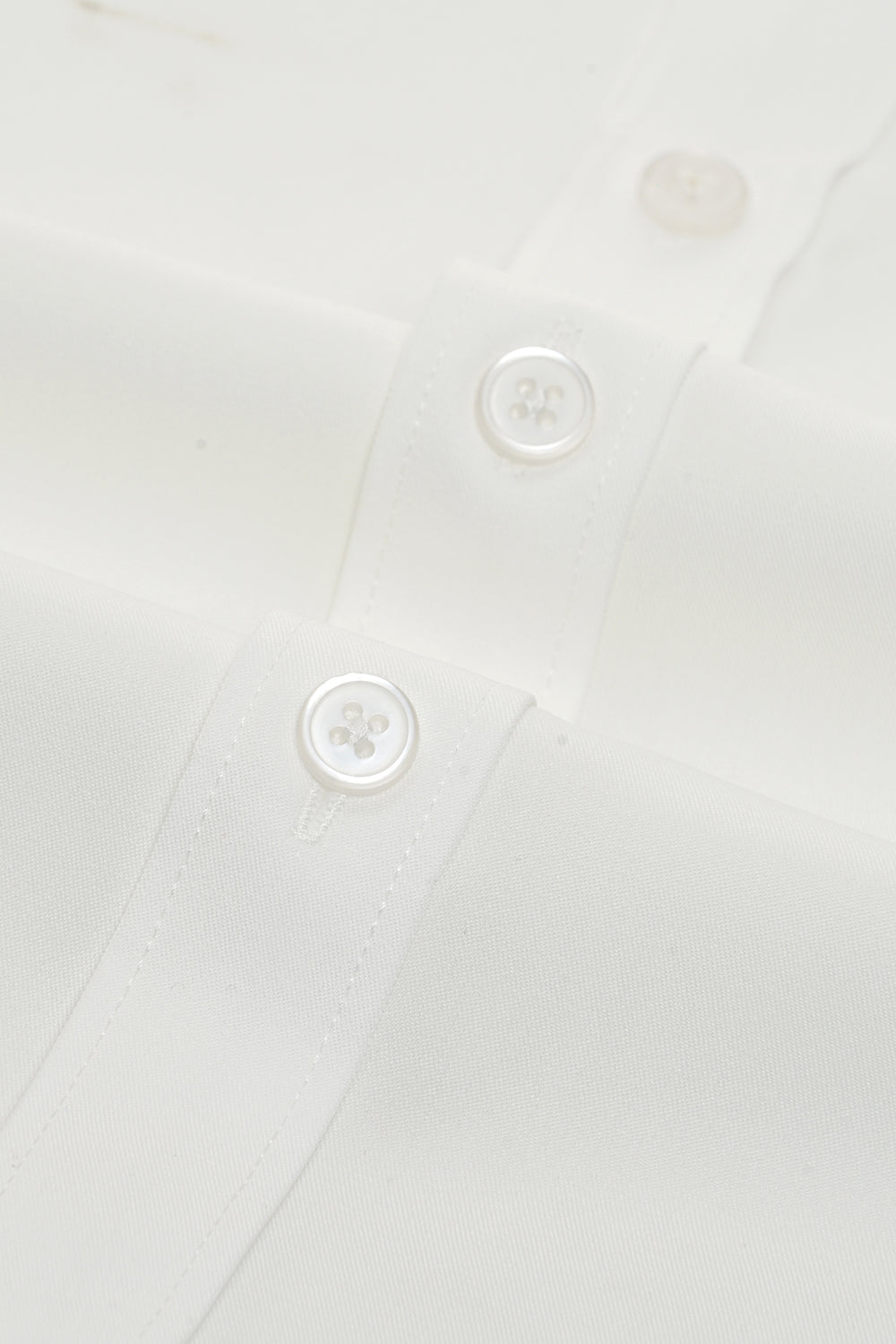 Camisa blanca de manga larga para hombres