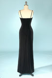 Vestido de fiesta de noche de terciopelo negro