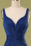 Vestido de fiesta largo azul real
