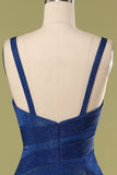 Vestido de fiesta largo azul real