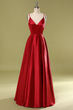 Vestido de satén burdeos