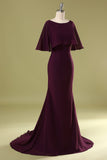 Vestido de sirena de uva con lentejuelas