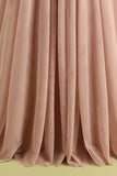 Vestido de fiesta rosa tirantes finos