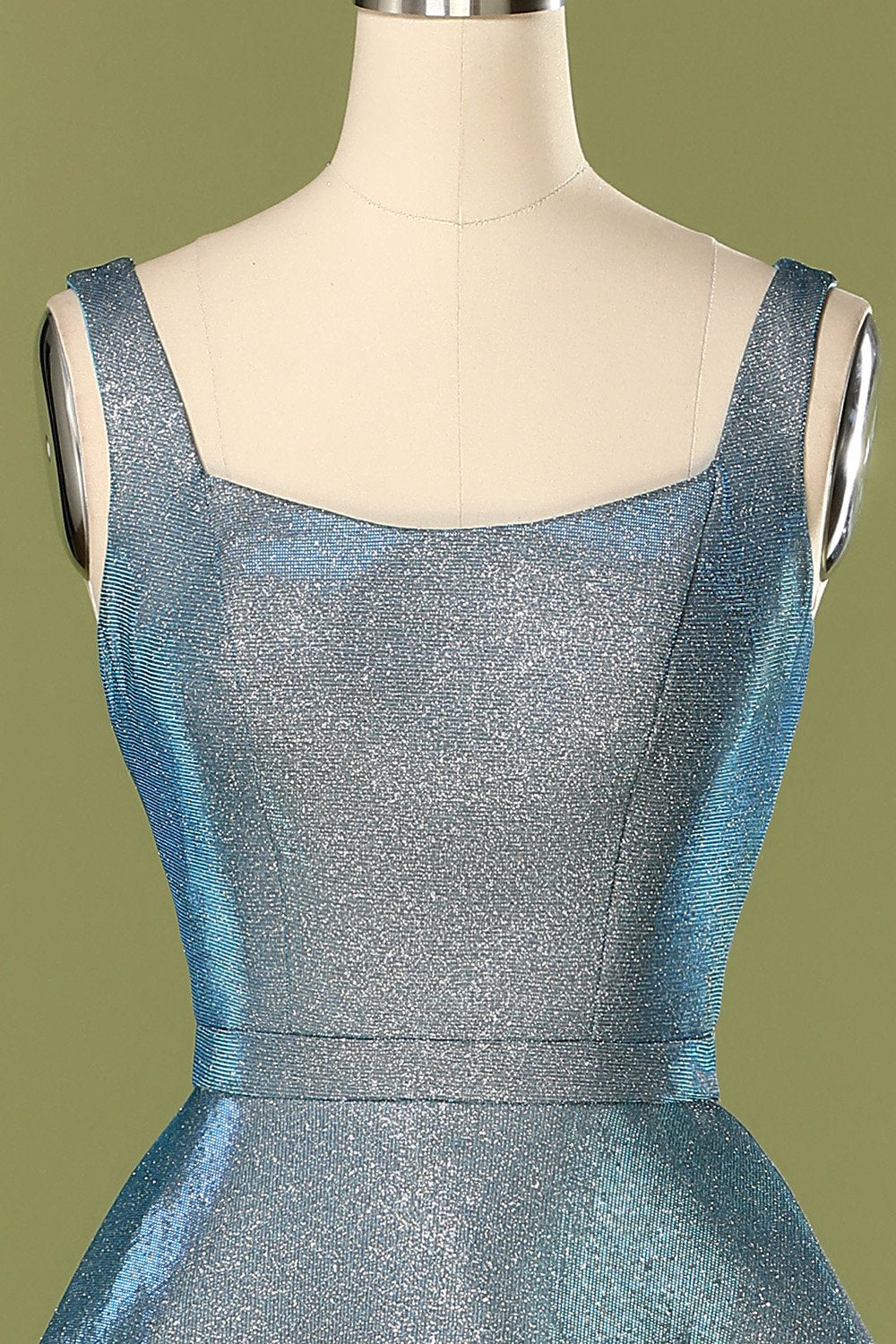 Vestido de fiesta largo con espalda abierta azul