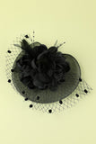 1920 Negro pluma con cuentas diadema